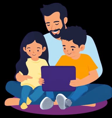 Parent and child reading together