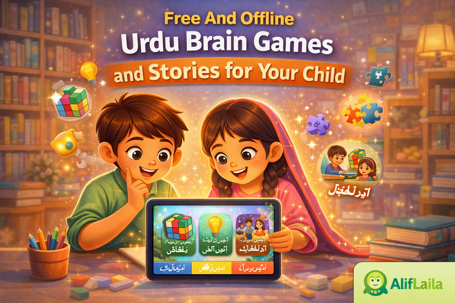 Free And Offline Urdu Brain Games and Stories for Your Child