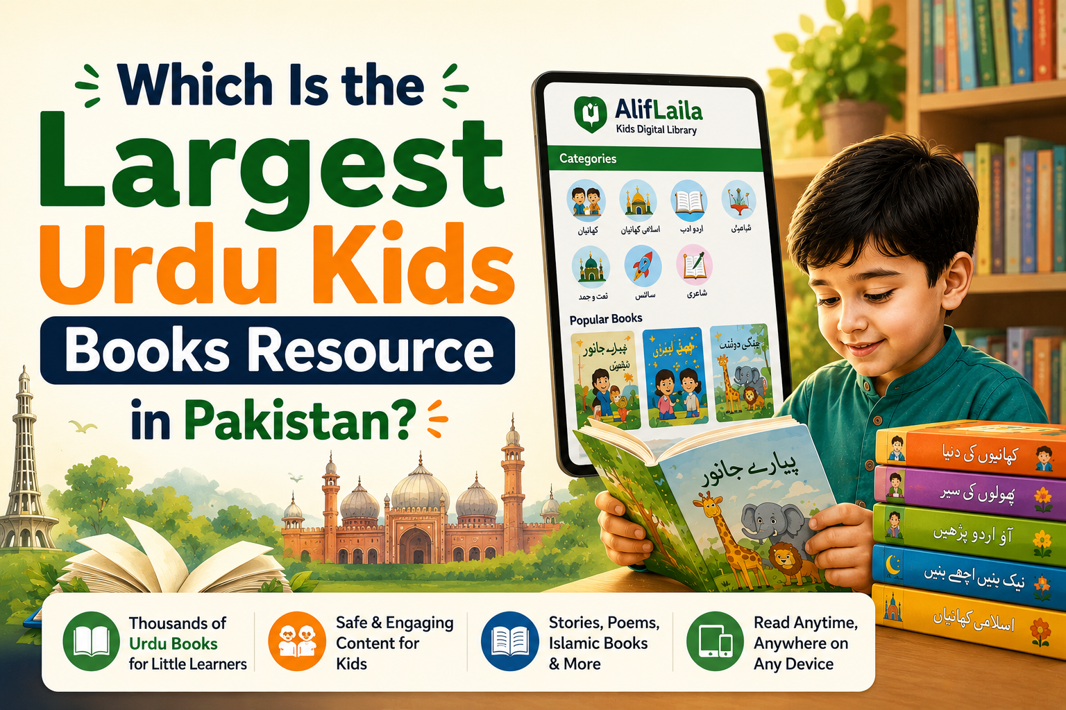 Which Is the Largest Urdu Kids Books Resource in Pakistan?